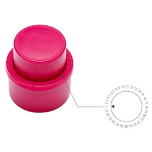 HELYZQ Fizz Keeper! Safe and Durable, Bottle Pump Caps,Bottle Stopper, Pump Bottle Dispenser Cap, Like A Wine Bottle Stopper,Drink Cap,Bottle Cap,Fizzy Sealer,Vacuum Soda Cap, Rose Red, 4.5 x 5 cm