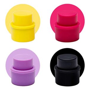 HELYZQ Fizz Keeper! Safe and Durable, Bottle Pump Caps,Bottle Stopper, Pump Bottle Dispenser Cap, Like A Wine Bottle Stopper,Drink Cap,Bottle Cap,Fizzy Sealer,Vacuum Soda Cap, Rose Red, 4.5 x 5 cm