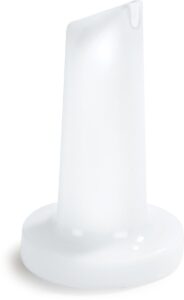carlisle foodservice products pourplus store 'n pour bottle spouts pour spouts with integrated neck for bar, kitchen, and restaurants, plastic, 3.5 inch diameter, white, (pack of 12)