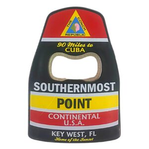 southernmost point bottle opener with magnet key west florida souvenir