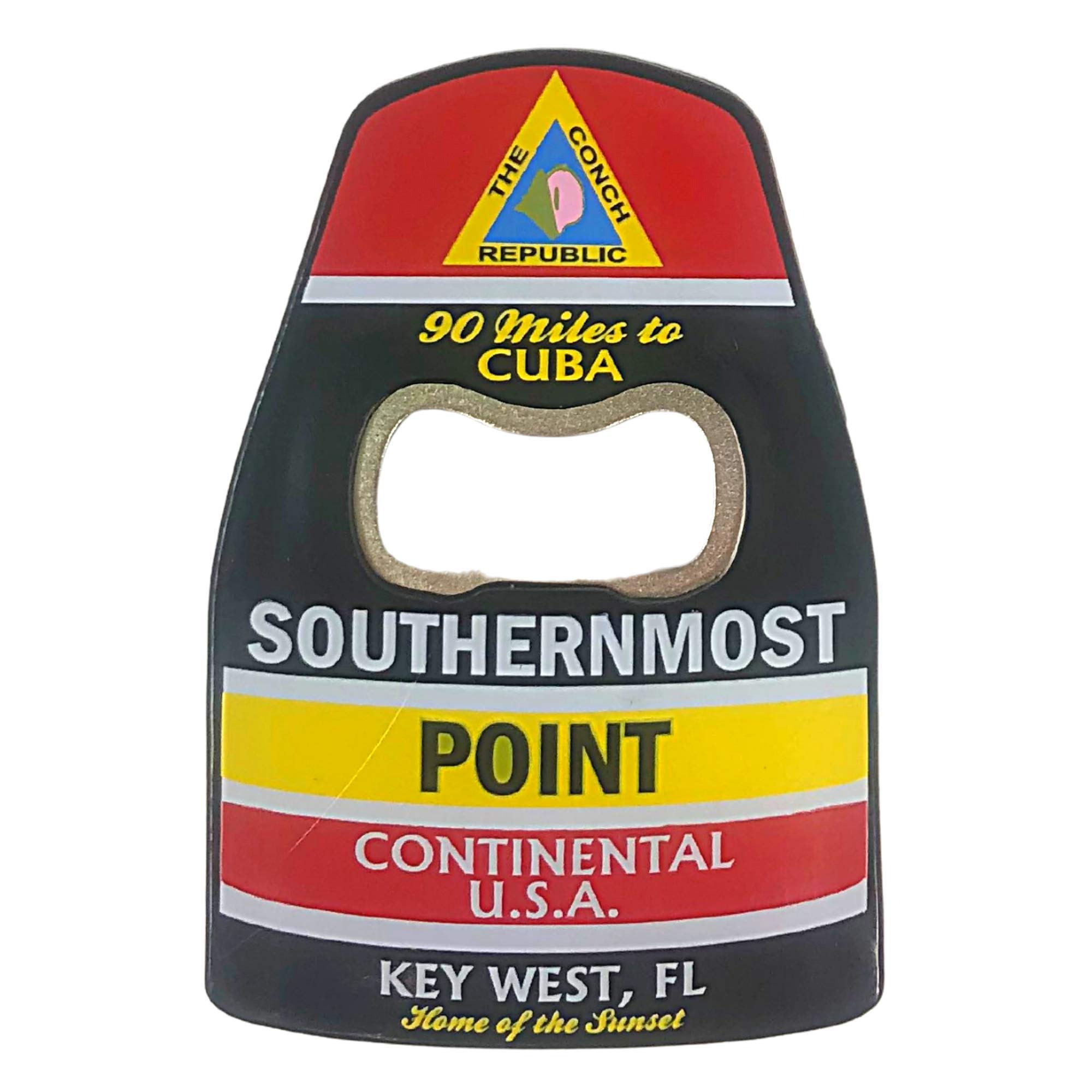 Southernmost Point Bottle Opener with Magnet Key West Florida Souvenir