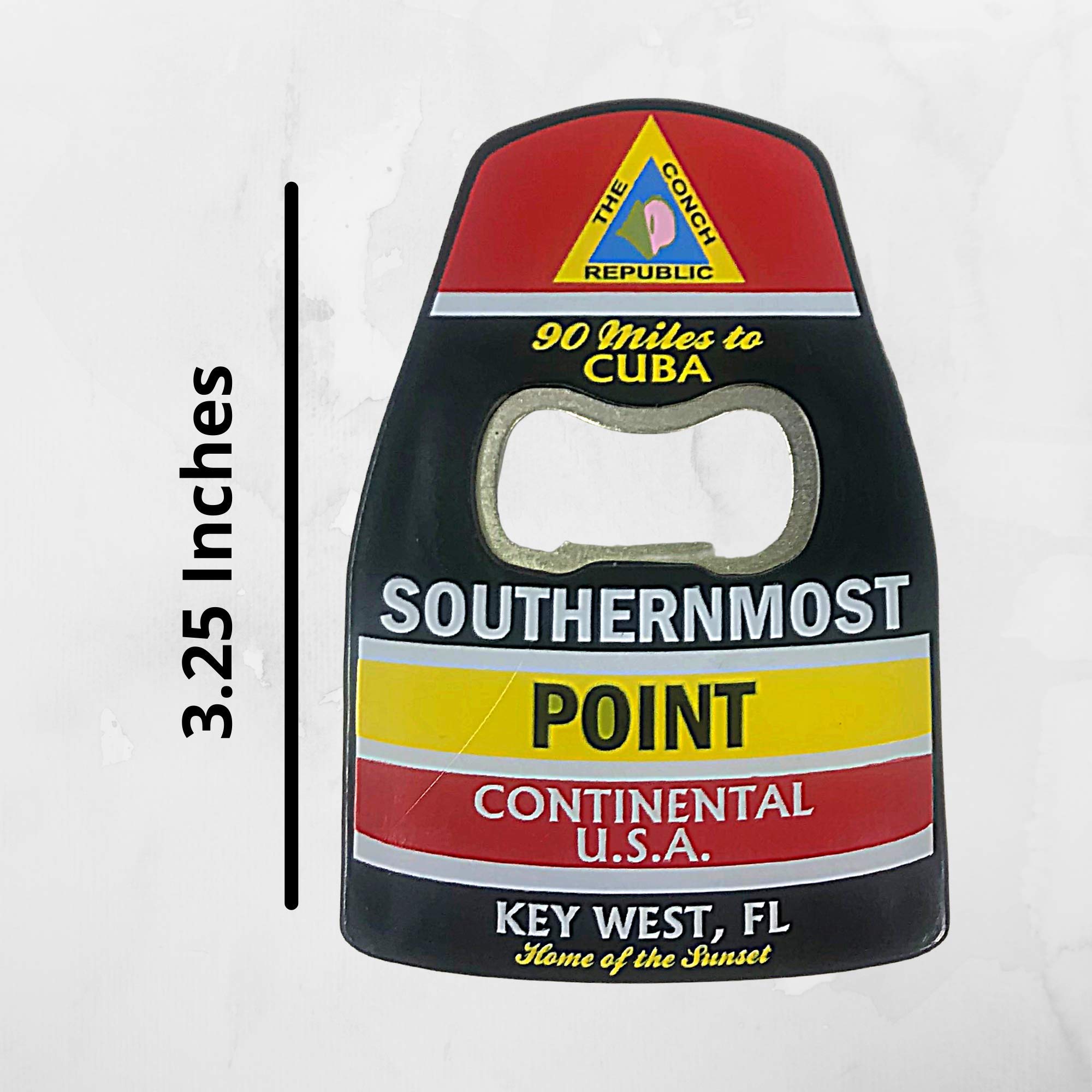 Southernmost Point Bottle Opener with Magnet Key West Florida Souvenir