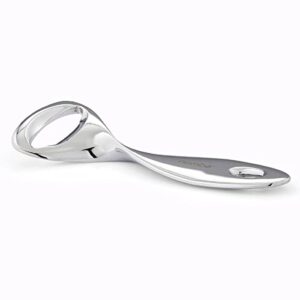 nambe Twist Bottle Opener | Beer Bottle Opener | Solid and Durable Chrome Plated | 6” x 2.5” | Gift for Men Husband Father | Designed by Andrew Reed (Silver)