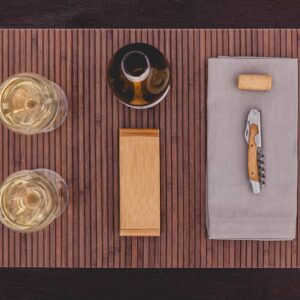 LEGACY - a Picnic Time brand Elan Deluxe Corkscrew In Bamboo Box, Stainless Steel Waiter-Style Corkscrew Opener Kit, Wooden Gift Box, (Bamboo)
