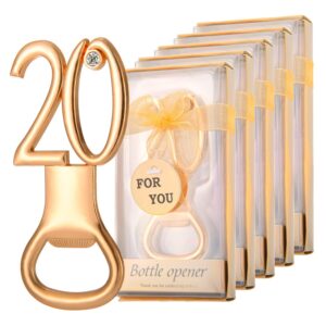 24 pieces/packs 20 bottle openers for 20th birthday party favors wedding anniversary gidts decorations or souvenirs for guests with gift boxes party giveaways for adults (20)