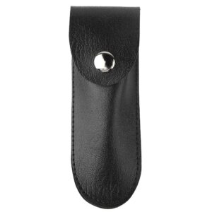 bottle opener leather case new bottle opener holster small leather bag wine knife set wine tool holder pu bag (black)
