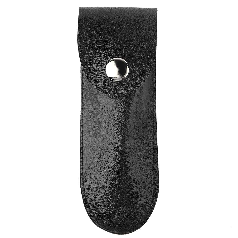 Bottle Opener Leather Case New Bottle Opener Holster Small Leather Bag Wine Knife Set Wine Tool Holder PU Bag (Black)