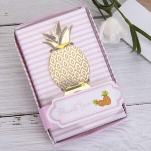 30 PCS Bottle Openers Wedding Favors Decorations, Gold Pineapple, Gift Box Party Supplies