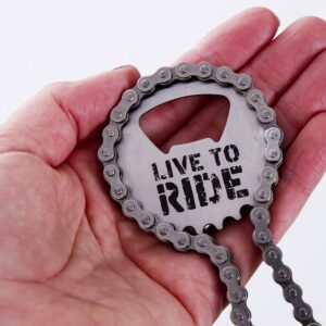 Boxer Gifts Bike Chain Bottle Opener | Silver Stainless Steel | Perfect Bike Gift For Cyclists On Their Birthday, Christmas Or Father's Day, One