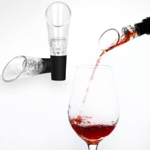 wufawutian 2 pack wine aerator pourer-premium decanter aerating spout
