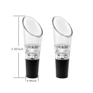 wufawutian 2 Pack Wine Aerator Pourer-Premium Decanter Aerating Spout