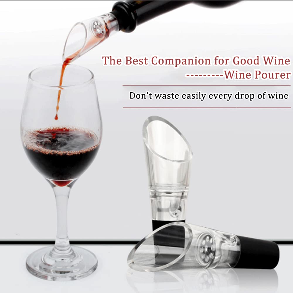 wufawutian 2 Pack Wine Aerator Pourer-Premium Decanter Aerating Spout