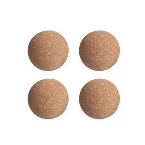 4 pieces wine cork ball wooden cork ball stopper for wine decanter carafe bottle replacement (2.4 inch/ 6.1 cm)