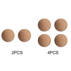 4 Pieces Wine Cork Ball Wooden Cork Ball Stopper for Wine Decanter Carafe Bottle Replacement (2.4 Inch/ 6.1 cm)