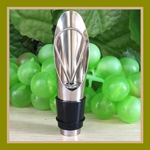 Wine Pourer and Stopper - 5 Pack - Tapered Design - Liquor and Wine Bottles - Drip Free Pouring - Stopper Creates an Seal - Keeps Wine Fresh - Gift for Wine Enthusiasts. (Retail pack)