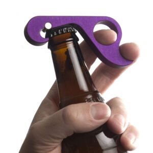 grabopener : one-handed bottle opener (purple)