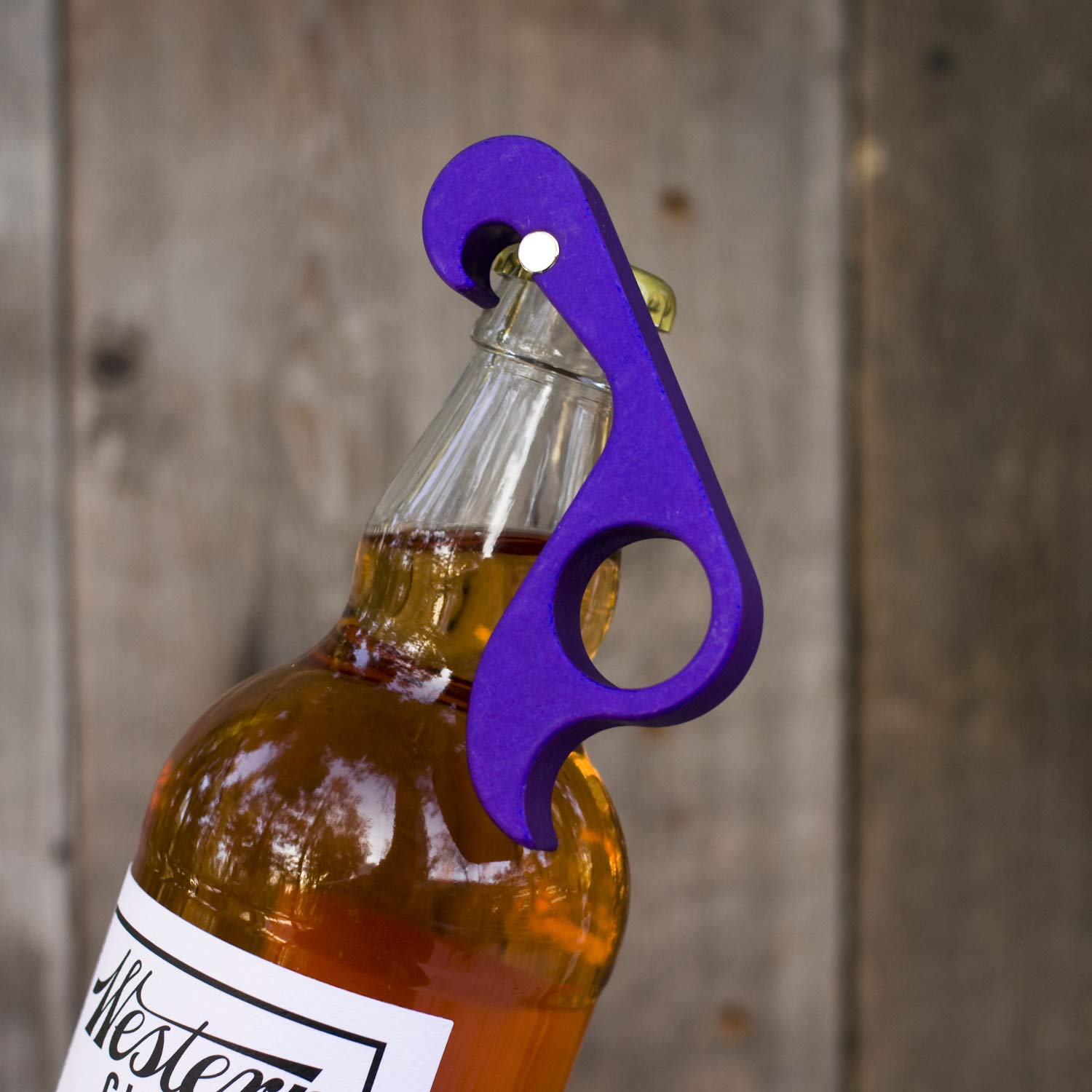 GrabOpener : One-handed Bottle Opener (Purple)