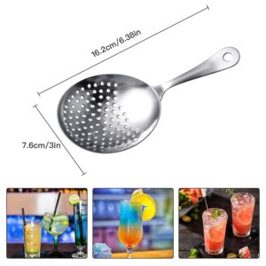 Stainless Steel Julep Strainer Akamino 4 Pack Cocktail Strainer Spoon for Drink Home Kitchen Bar