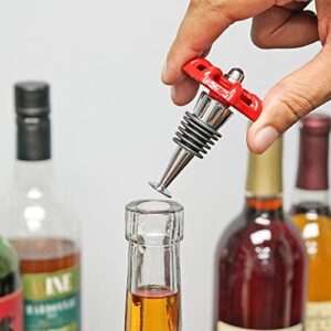 Fairly Odd Novelties Novelty Faucet Wine Bottle Stopper, Red, One Size
