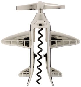 godinger silver art airplane self pull cork screw