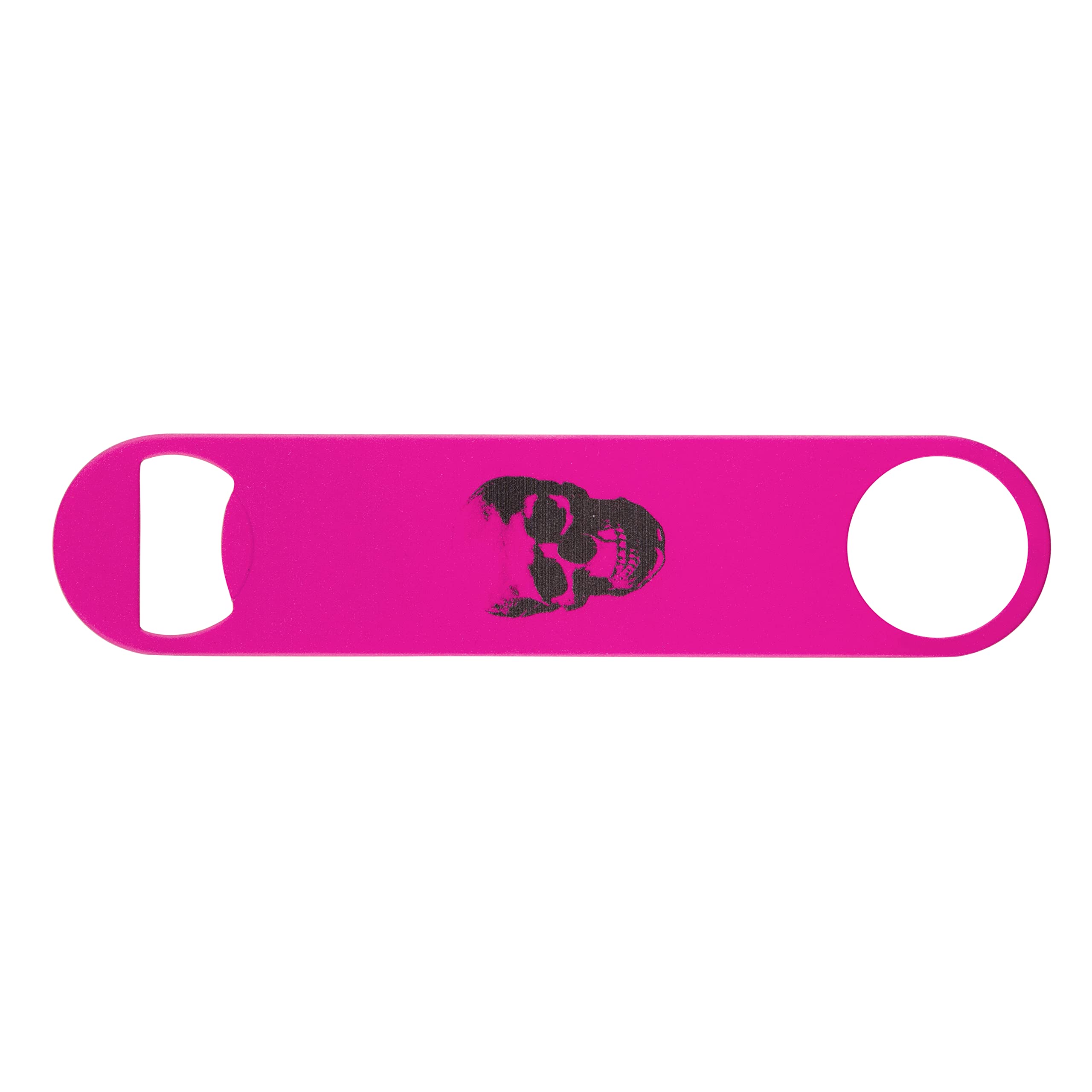 Hot Pink Skull Powder Coated Steel Bottle Opener