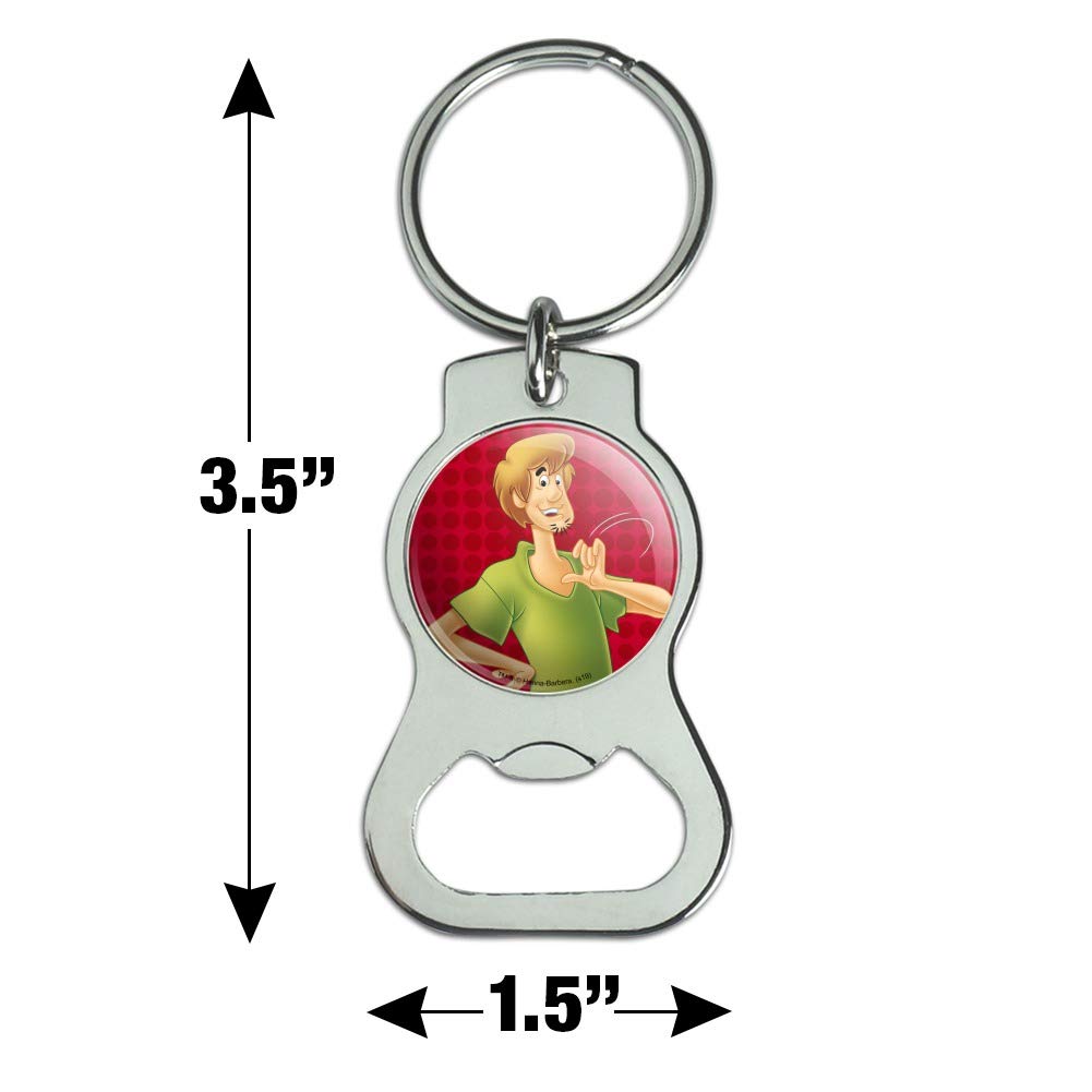 GRAPHICS & MORE Scooby-Doo Shaggy Character Keychain with Bottle Cap Opener