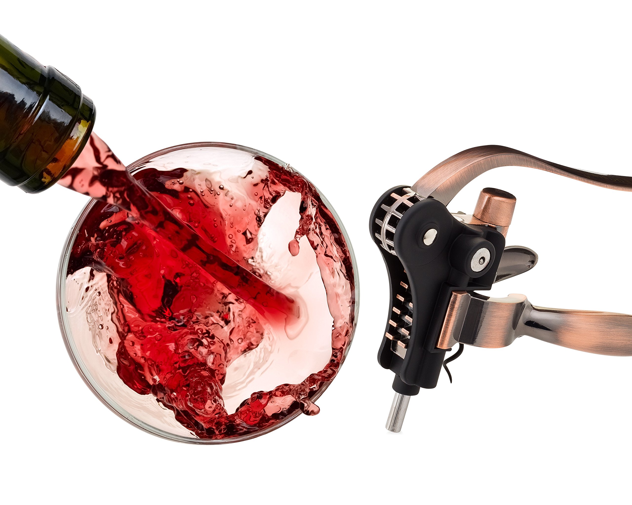 Wine Opener Corkscrew Set - Foil Cutter and Extra Screwpull Wine Opener, Heavy Duty Corkscrew Wine Opener - Military Grade Material, Unlike Other Wine bottle Openers This Does Not Break