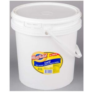 2 set - hatfield bucket lard 5 gallon, 2 set - white