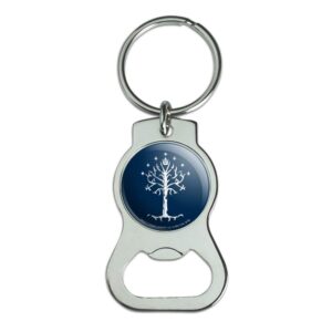 graphics & more the lord of the rings tree of gondor keychain with bottle cap opener