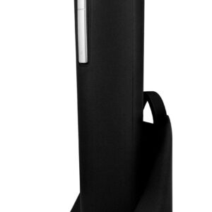 Ozeri Pro Electric Bottle Opener with Wine Pourer, Stopper, Foil Cutter, and Elegant Recharging Stand, Black