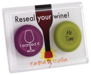capabunga wine cap set - me time/i earned it (2p01)