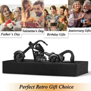 LKKCHER Motorcycle Beer Bottle Opener, Mens Gifts for Birthday Father’s Day, Christmas Gift Ideas for Men Husband Boyfriend Motorbike Lovers, Motorcycles Gifts