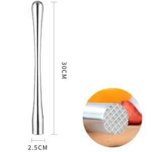 Ice Crushing Rod Ice Crushing Hammer Stainless Steel Cocktail Muddler for Bars Restaurants Cocktail Milk Tea