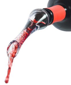 vinetto wine aerator pourer and decanter spout | easy, rapid way to help air filter into wine | unique gift idea for women, men, and wine enthusiasts | discover wine’s full potential (pack of 1)