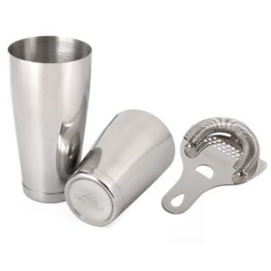 a bar above cocktail kit - two-piece pro boston shaker set & hawthorne strainer for cocktails