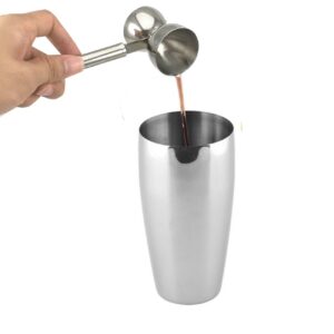 Double Jigger Stainless Steel Cocktail Measuring Cup with Handle