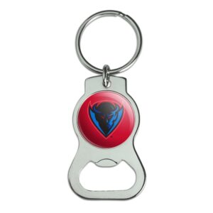 graphics & more depaul secondary logo keychain with bottle cap opener