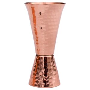 Prince of Scots Hammered Copper Cocktail Shaker Set with Jigger, 30 Ounce Cup, 18 Ounce Cup