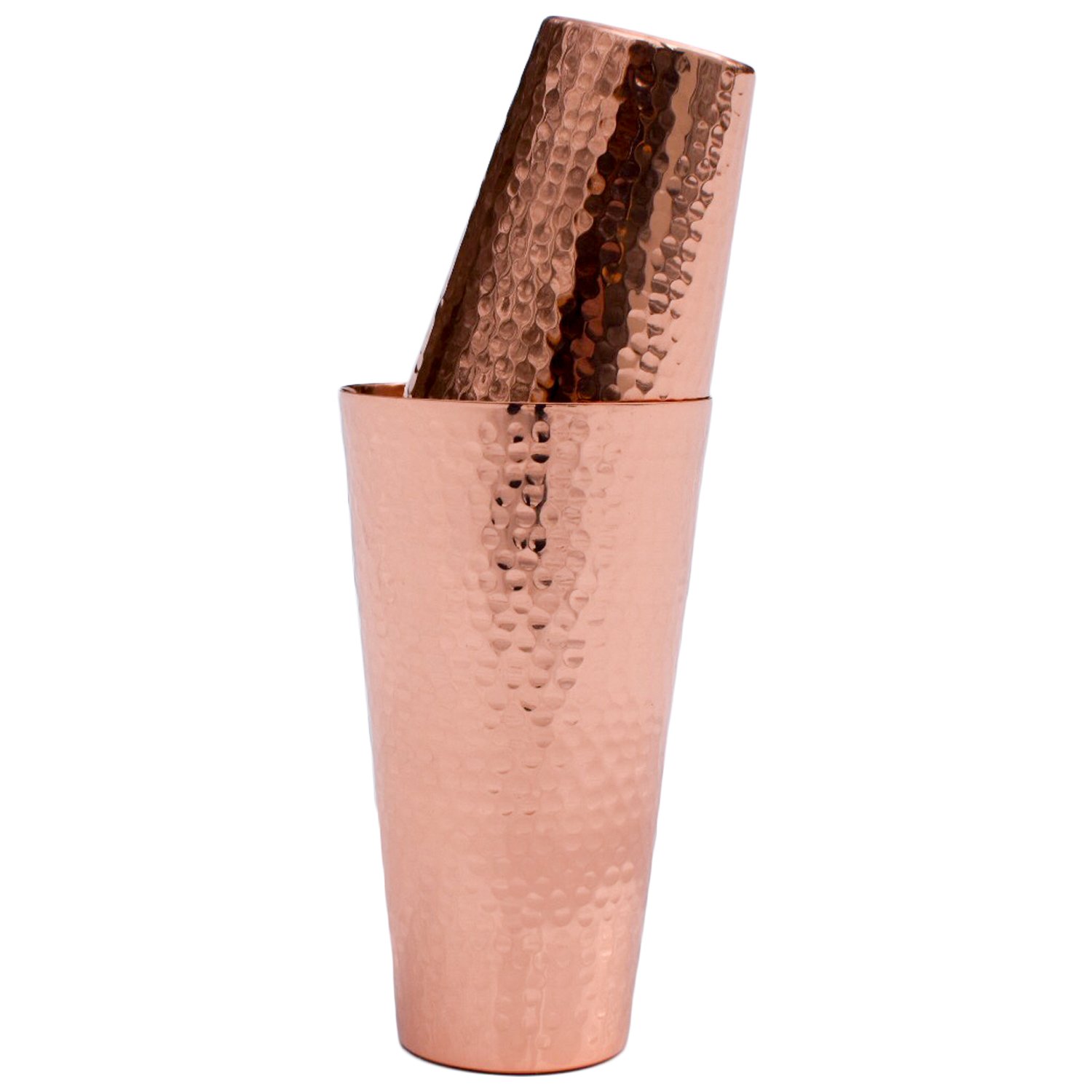 Prince of Scots Hammered Copper Cocktail Shaker Set with Jigger, 30 Ounce Cup, 18 Ounce Cup