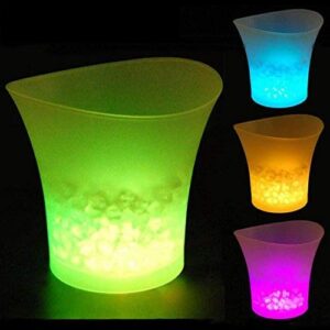 smad 3.5l large capacity led ice bucket with multi colors changing for party, home bar,wine, beer and champagne