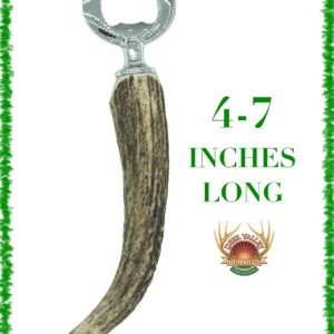 Handcrafted Deer Antler Bottle Opener - Unique & Rustic Bar Accessory for Beer Enthusiasts and Nature Lovers