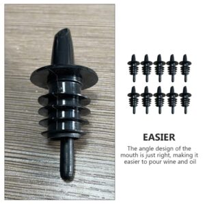 Tofficu 10pcs Wine Stopper Wine Pourer Dispenser Pourers for Cocktail Vinegar Tapered Stopper Spout Wine Saver Stopper Drink Dispensers Cocktail Dispensers Plug Pvc Vintage