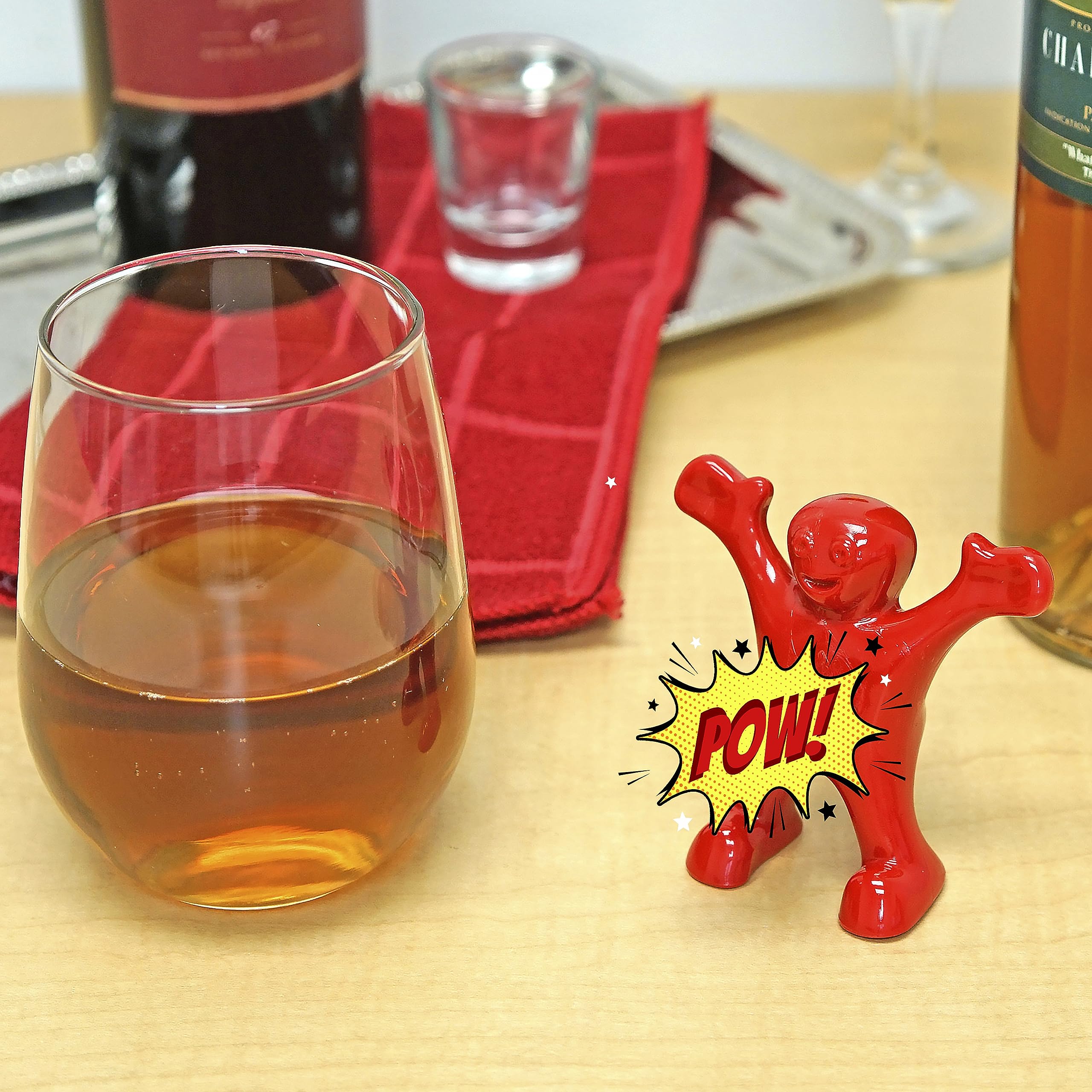 Fairly Odd Novelties FON-10194 Sir Perky Novelty Wine Pourer, One Size, Red