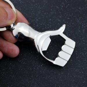 VICASKY 2pcs Key Chain Can Opener Beer Cap Lifter Beer Bottle Opener Cola Bottle Opener Keyring Bottle Opener Wine Lifter Bottle Brish Beer Shotgunning Tool Zinc Alloy Thumb Supplies