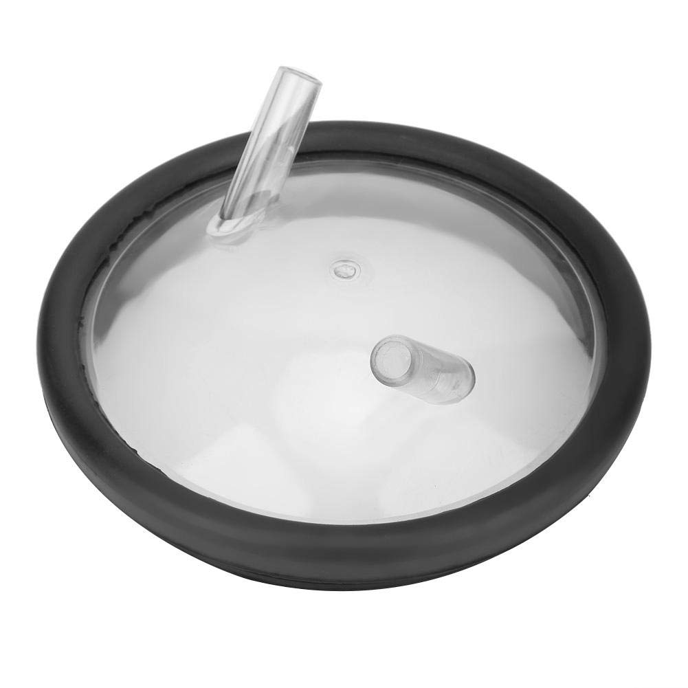 Milk Bucket Lid, Durable Plastic Transparent Milk Bucket Lid And Gasket For Milking Machine Two Open Lid with 2 Entrances