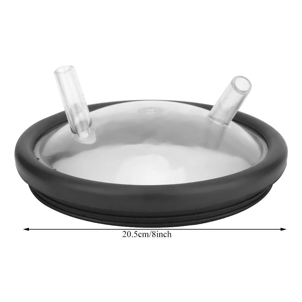 Milk Bucket Lid, Durable Plastic Transparent Milk Bucket Lid And Gasket For Milking Machine Two Open Lid with 2 Entrances