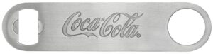 tablecraft coca-cola coke stainless steel flat pocket bottle opener ~ the perfect bartender's friend