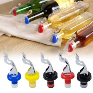 AUEAR, 10Pcs Wine Stoppers Silicone Bottle Caps Stopper Food-safe Plug Reusable Cork Reusable Corks Expanding Manual Beverage for Beer Whiskey Soda Water Supplies Creates Airtight Seal