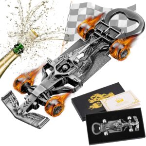 lkkcher racing car gifts for men women, novelty racing car bottle opener, birthday gifts christmas gifts for men grandpa boyfriend husband, racing gifts stocking stuffers for men dad adults