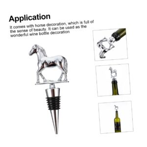 UPKOCH 3 Pcs Cork Champagne Preserver Wine Bottle Plug Wine Bottle Cap Horse Metal Plug Bottle Plug Bottle Metal Stopper Silver Preserver Cork Alloy Wine Preserver Pump Wine Bottle Plug